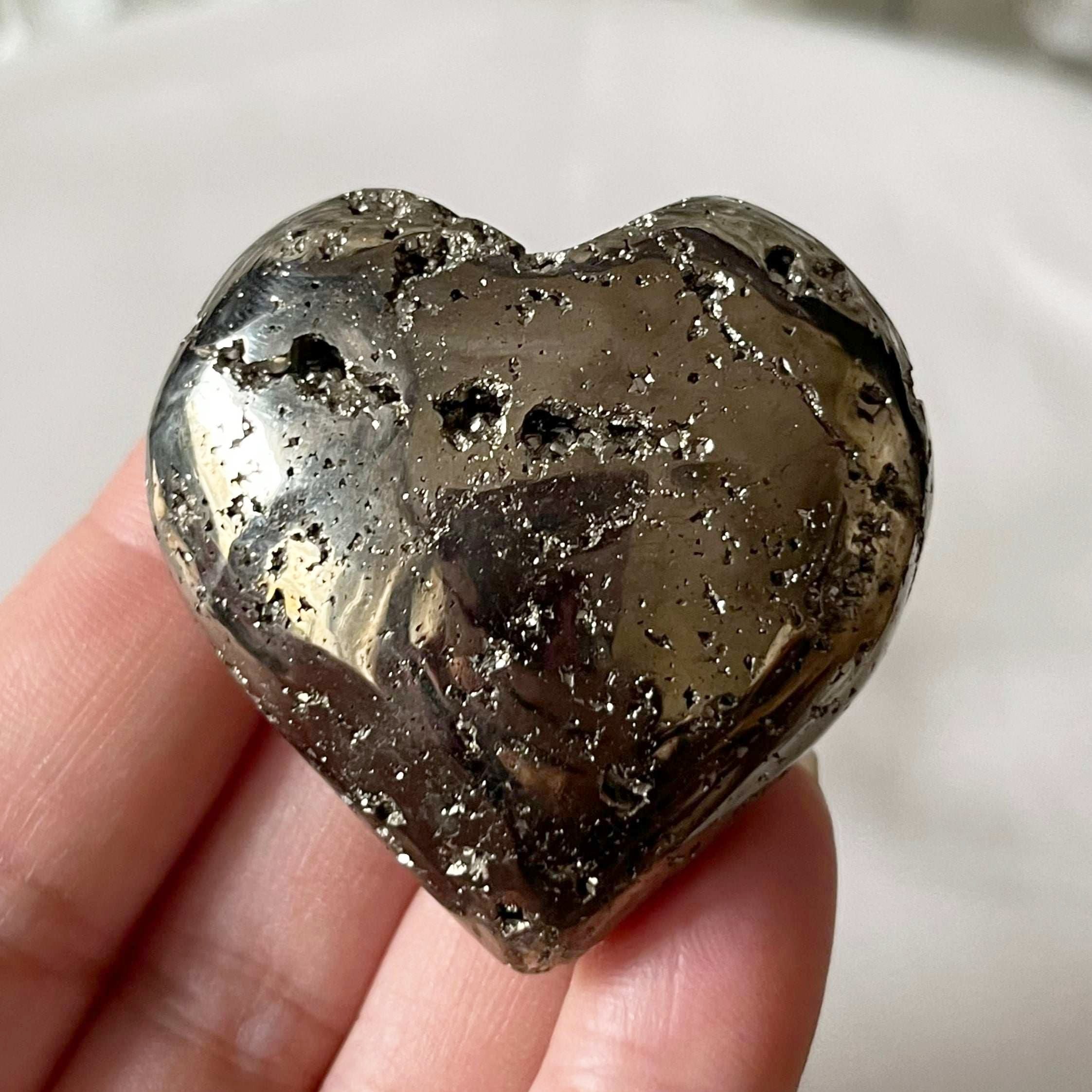 Pyrite Heart - Success & Prosperity Crystals