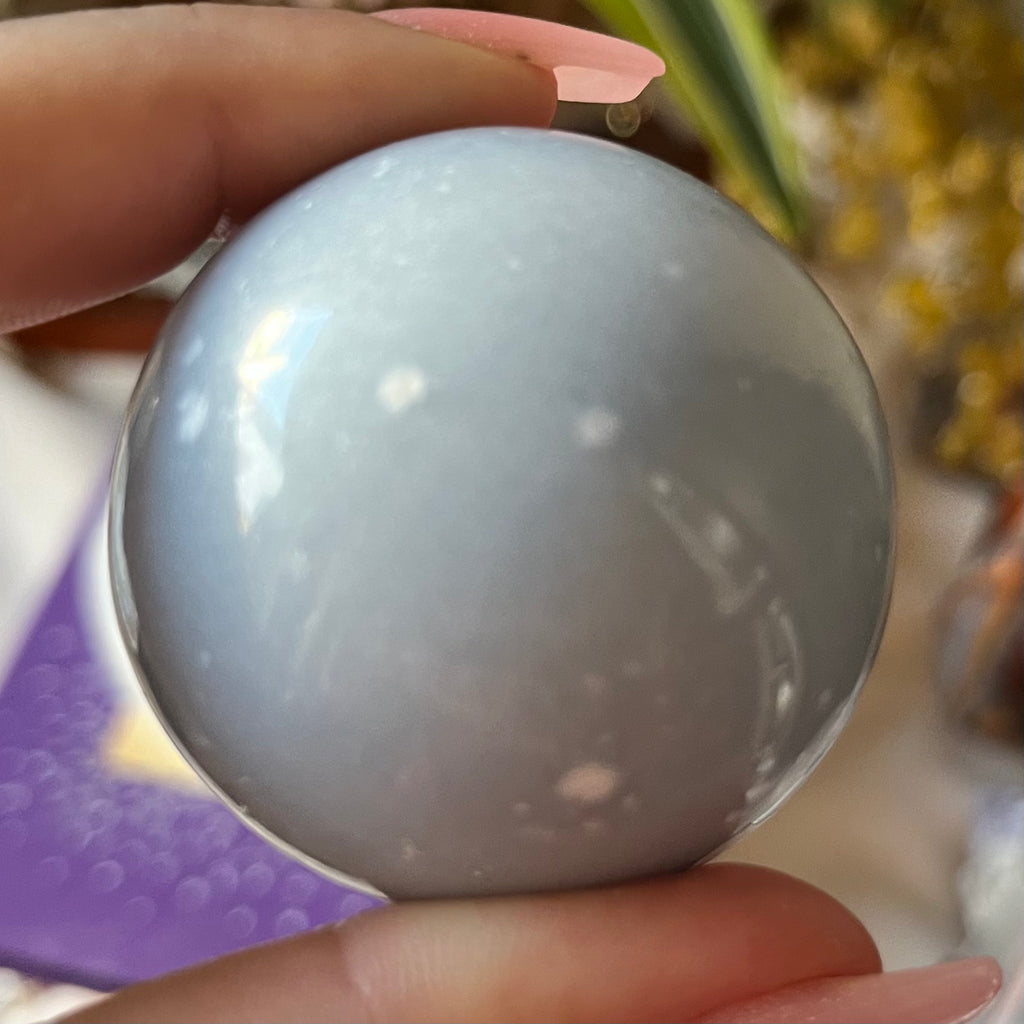Angelite Sphere - Angelic Connection & Harmony Crystals