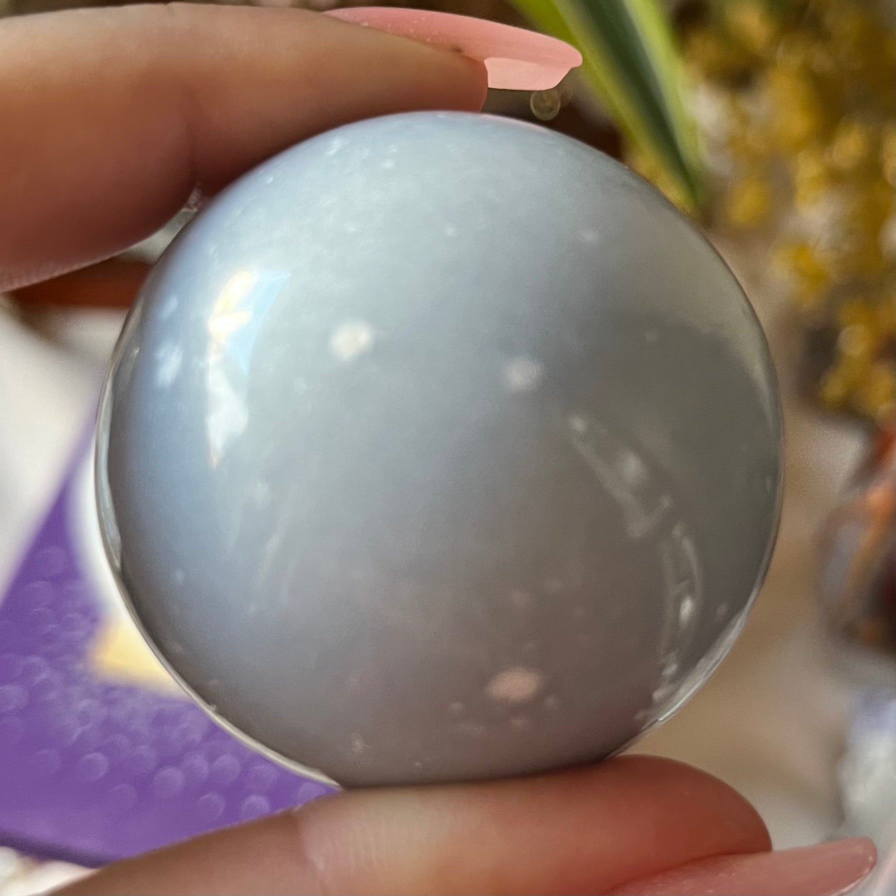Angelite Sphere - Angelic Connection & Harmony Crystals