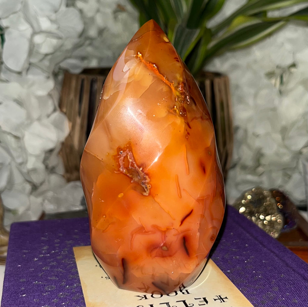 Carnelian Flame - Vitality & Courage Crystals