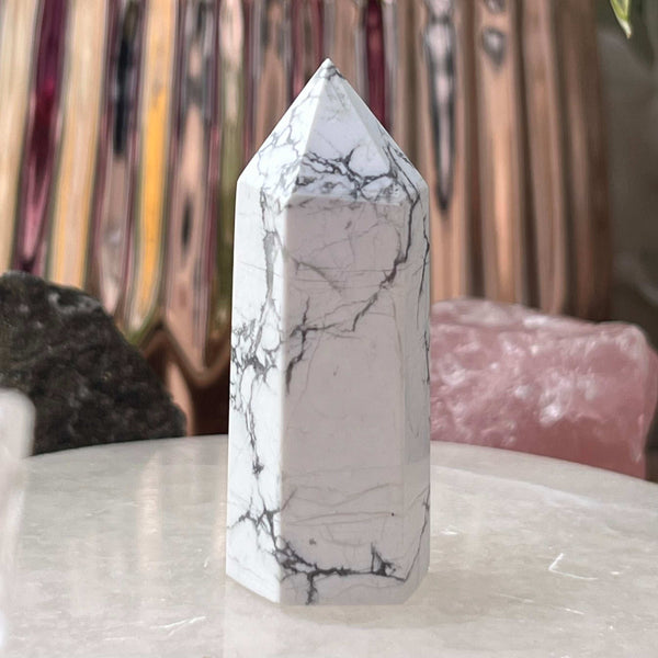 Howlite Point - Peace & Harmony Crystals