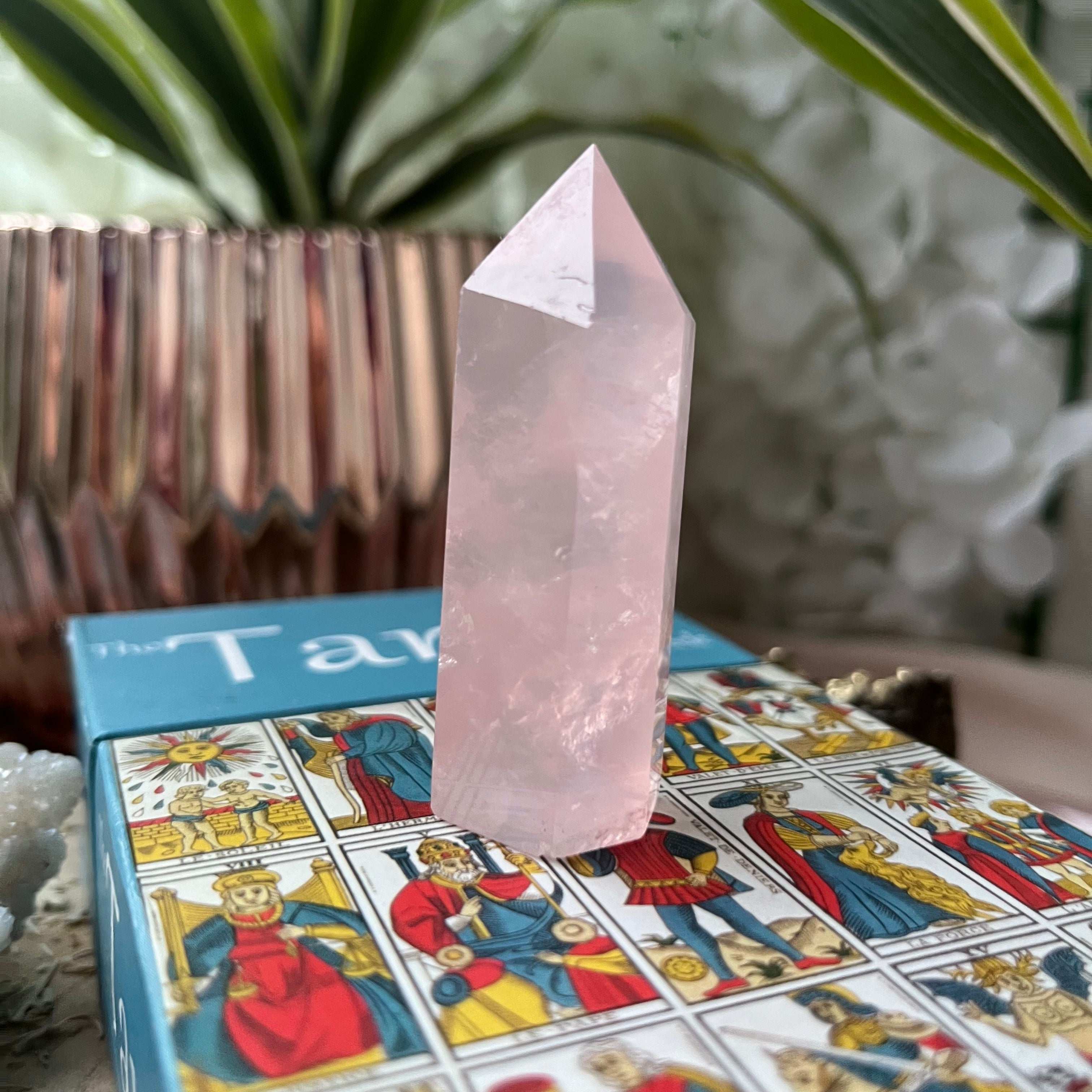 Rose Quartz Point - Universal & Unconditional Love 2- 6.1cm Crystals
