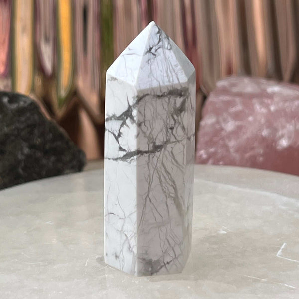 Howlite Point - Peace & Harmony Crystals