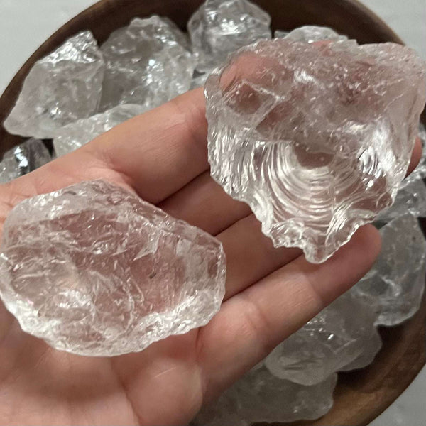 Small Rough Clear Quartz (Rock Crystal) Chunk - Intuition & Wisdom 51g - 70g Crystals