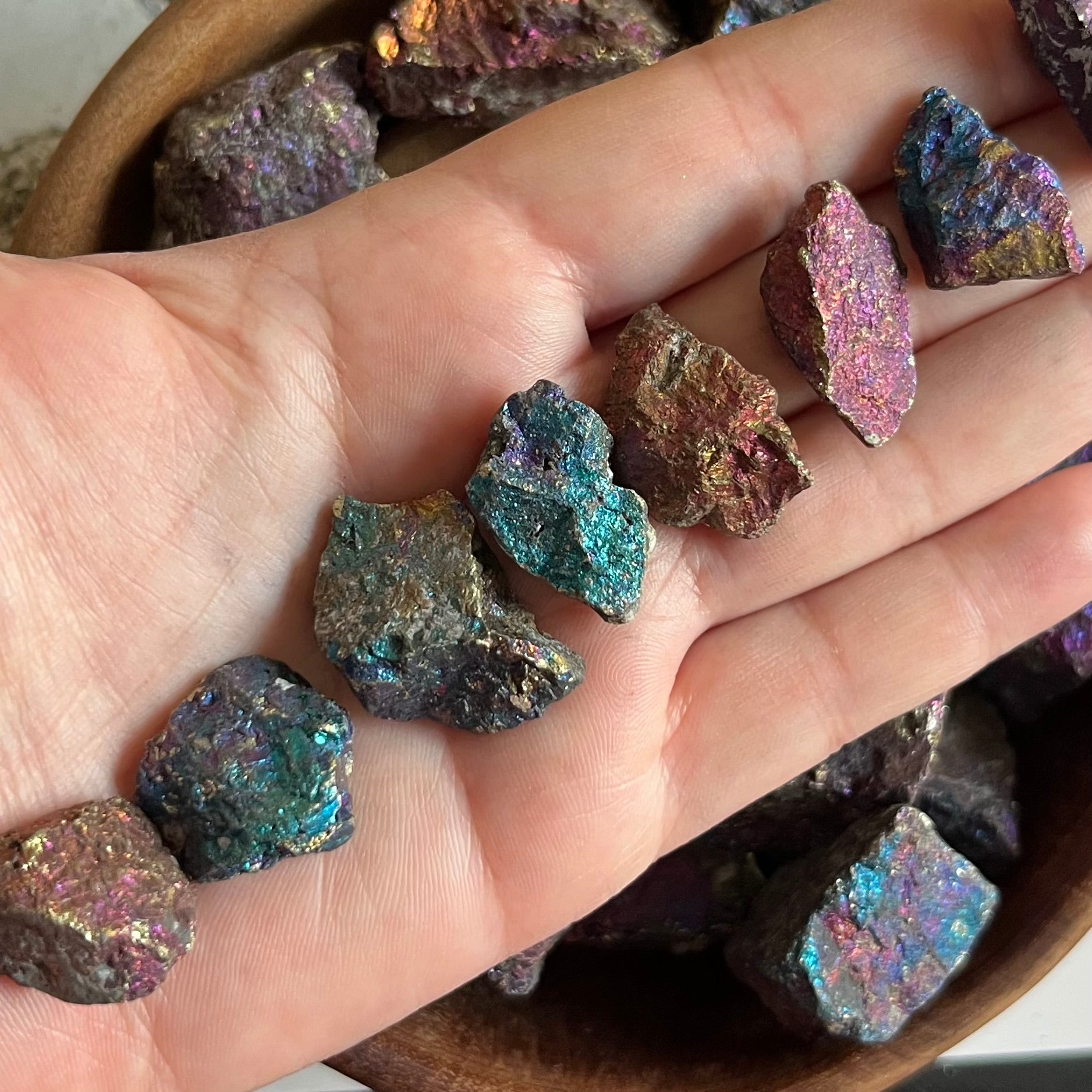 Peacock Ore (Bornite) 1- Mini Crystals