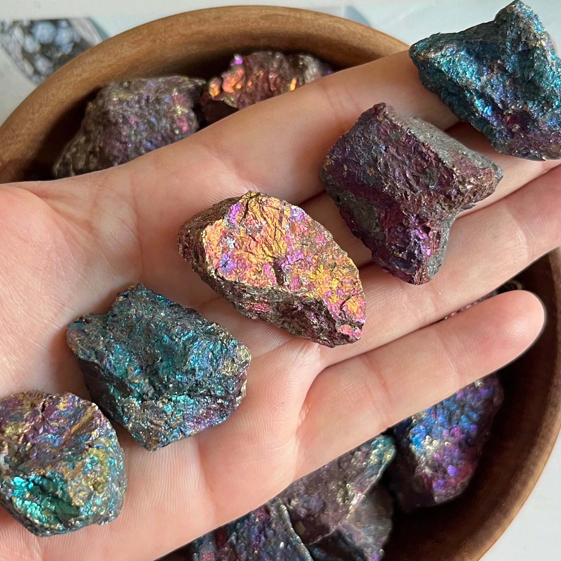 Peacock Ore (Bornite) 3- 20g - 30g Crystals