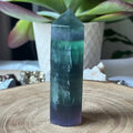Fluorite Polished Point - Intuition & Protection 1- 8cm x 9cm Crystals