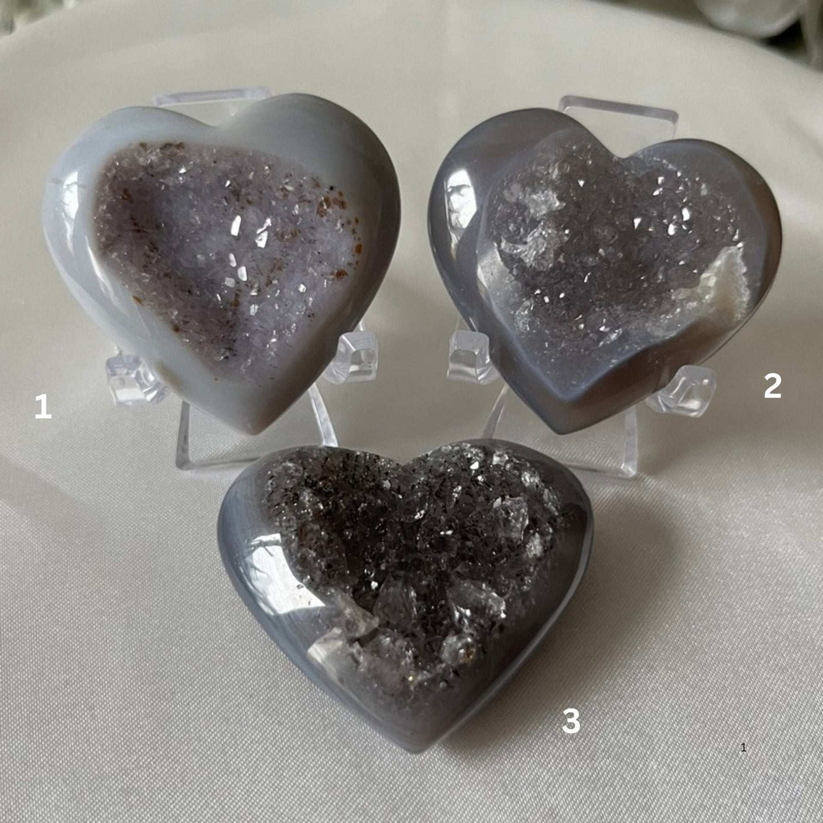 Agate Drusy Heart - Balance & Harmony Crystals