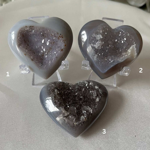 Agate Drusy Heart - Balance & Harmony Crystals