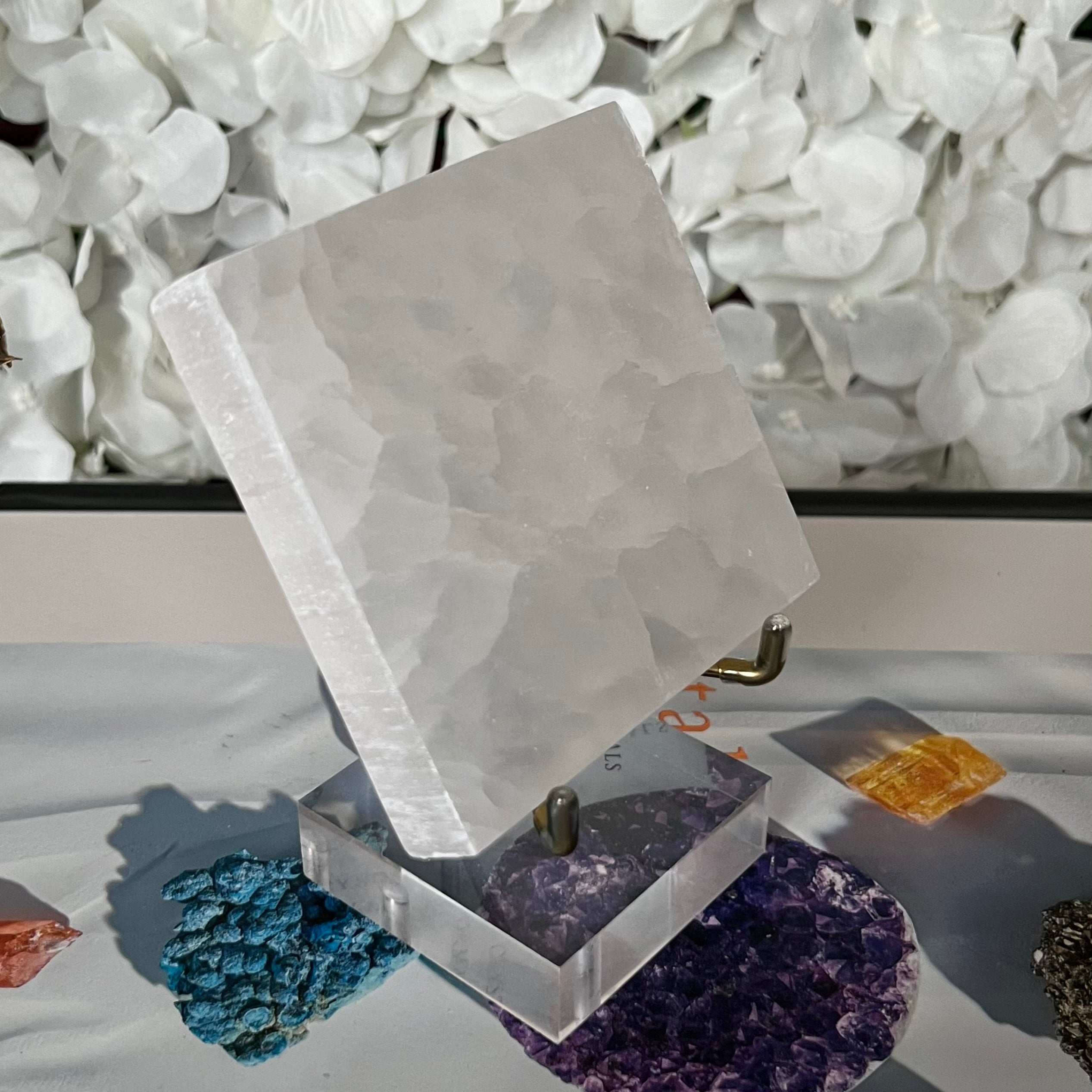 Selenite Square Charging Plate - Cleansing & Purification Crystals