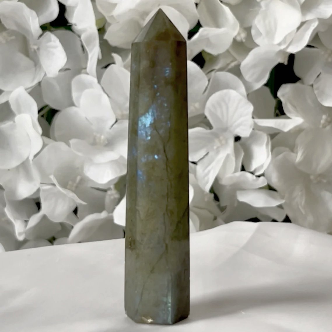 Labradorite Polished Point - Magic & Clairvoyance 5- 9.7cm x 2cm Crystals