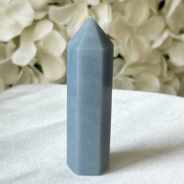 Angelite Polished Point - Angelic Connection & Harmony Crystals