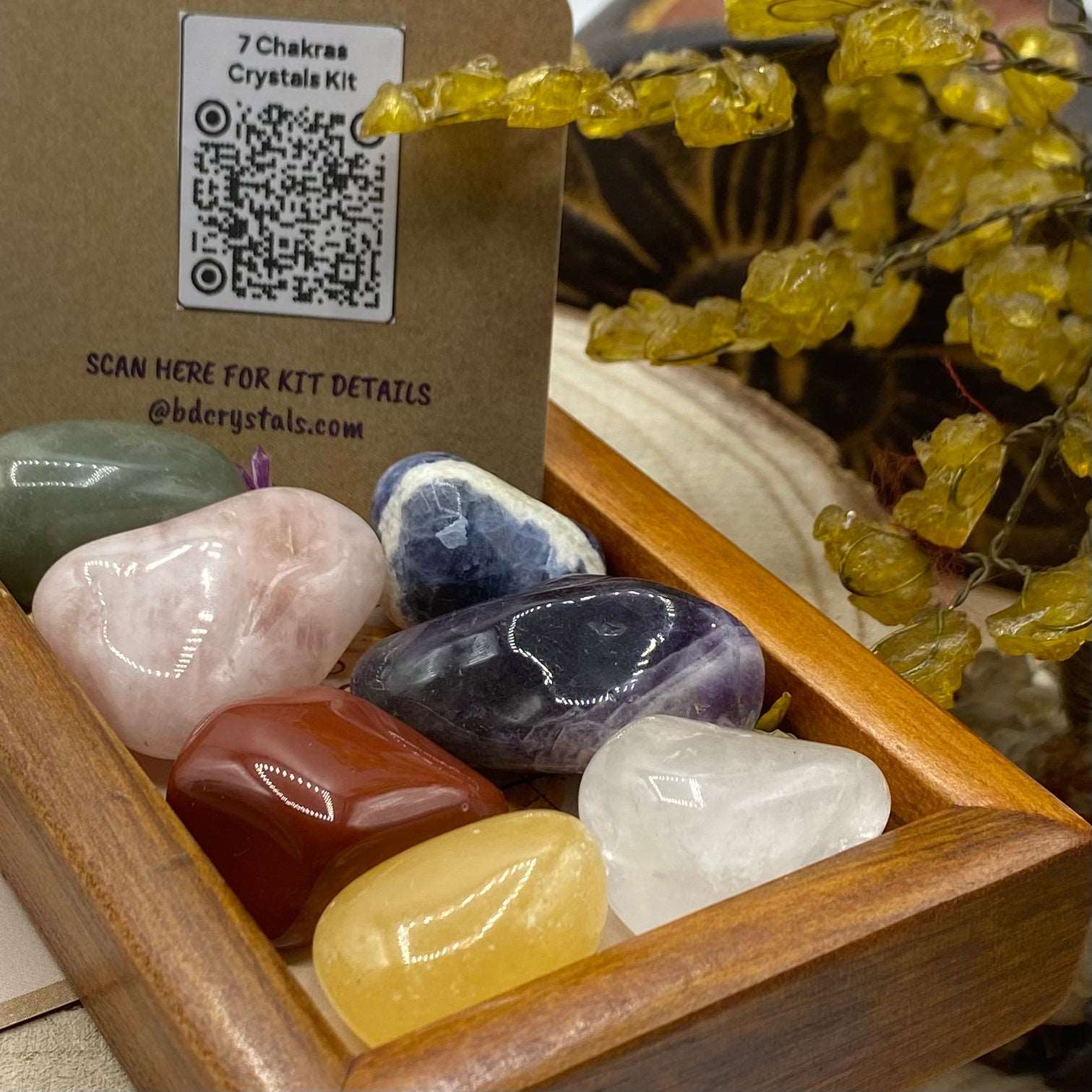 7 Chakras Crystals Kit Tumblestones Crystals