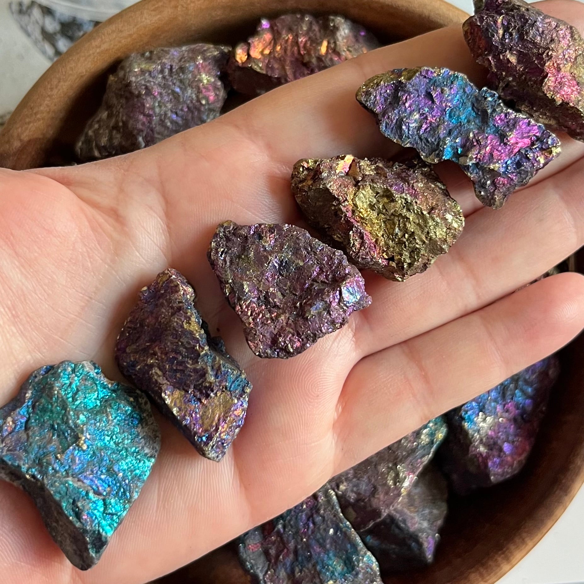 Peacock Ore (Bornite) 2- 10g - 20g Crystals