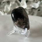 Black Jade & Pink Thulite Heart Crystals