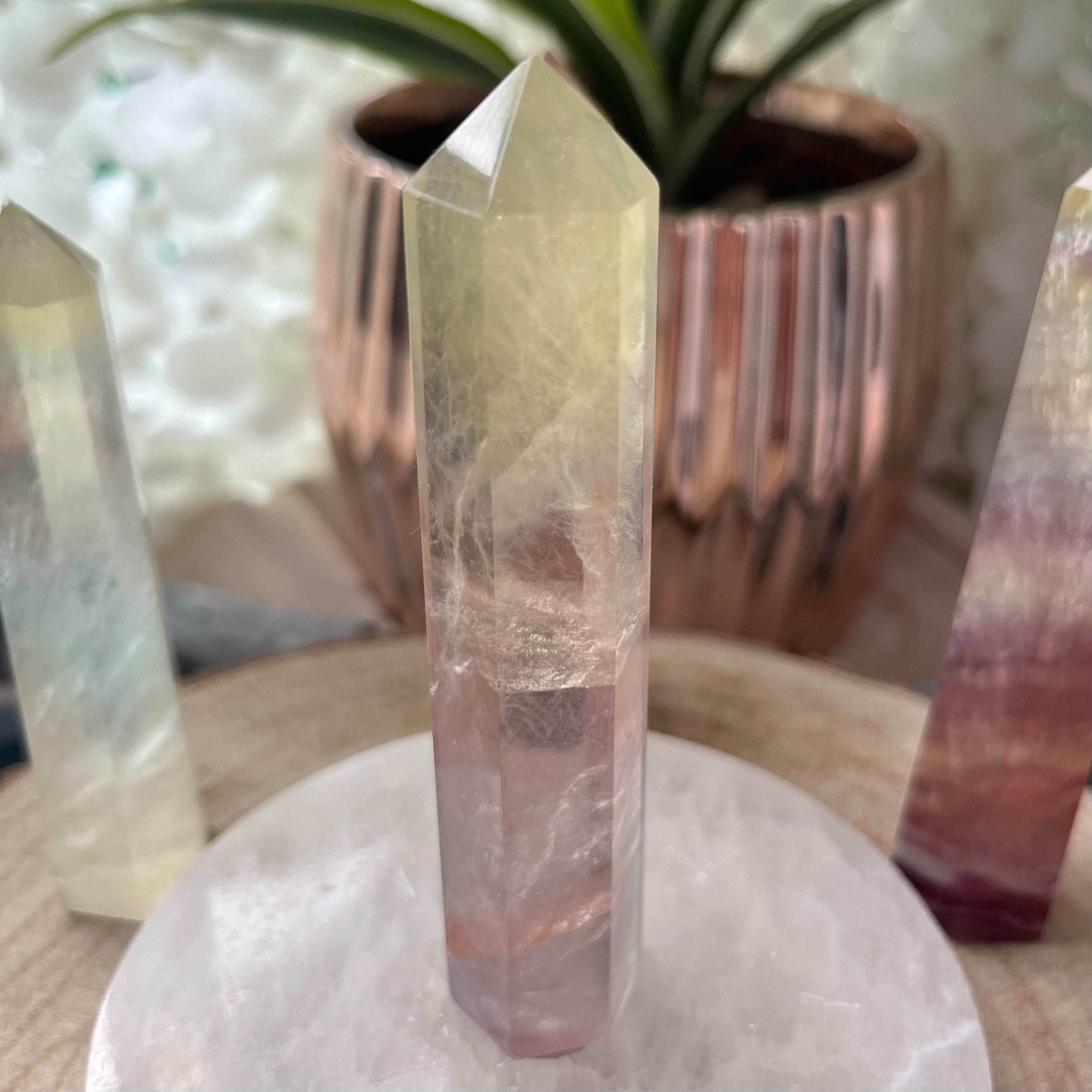 Candy Fluorite Point Crystals