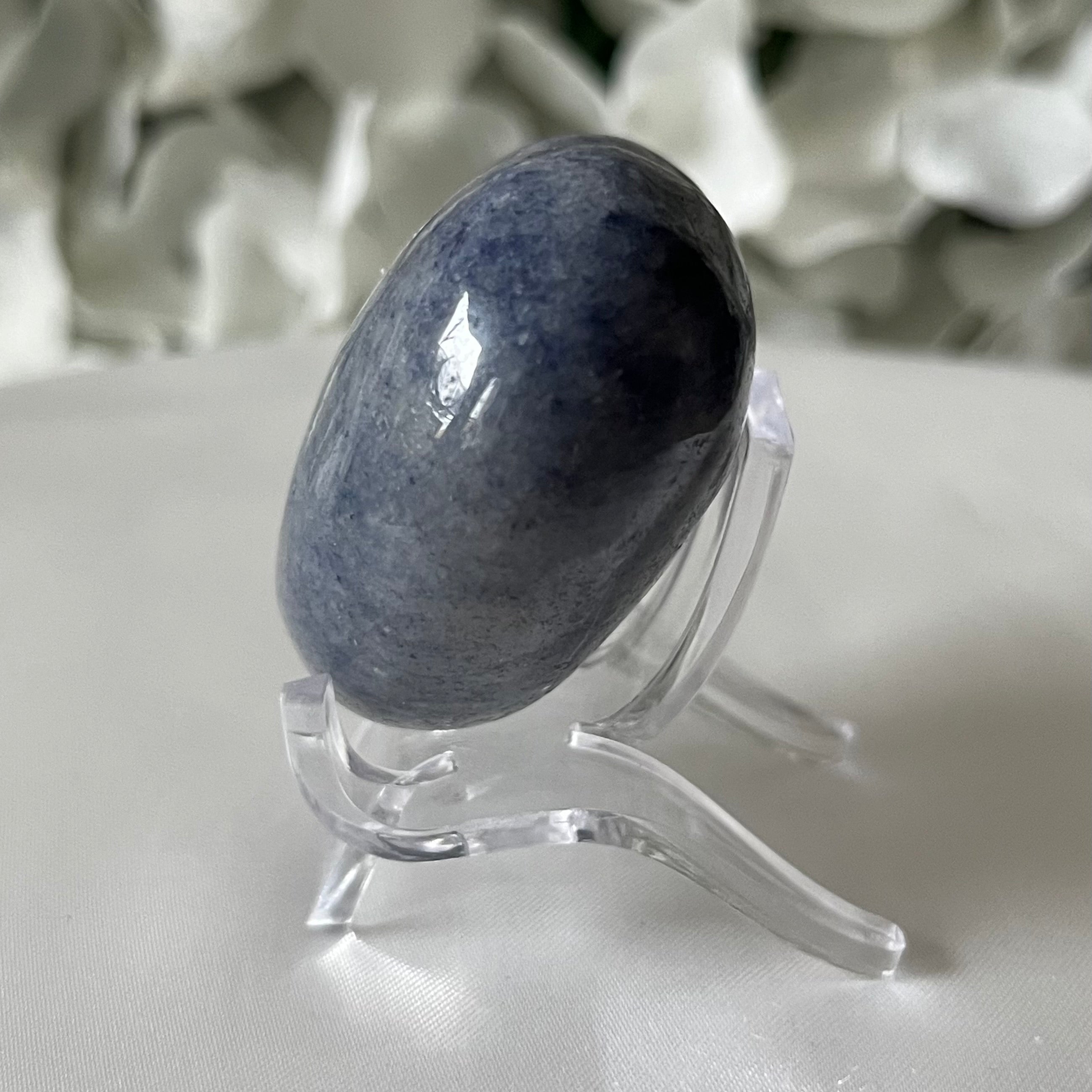 Blue Quartz Heart - Harmony & Communication Crystals