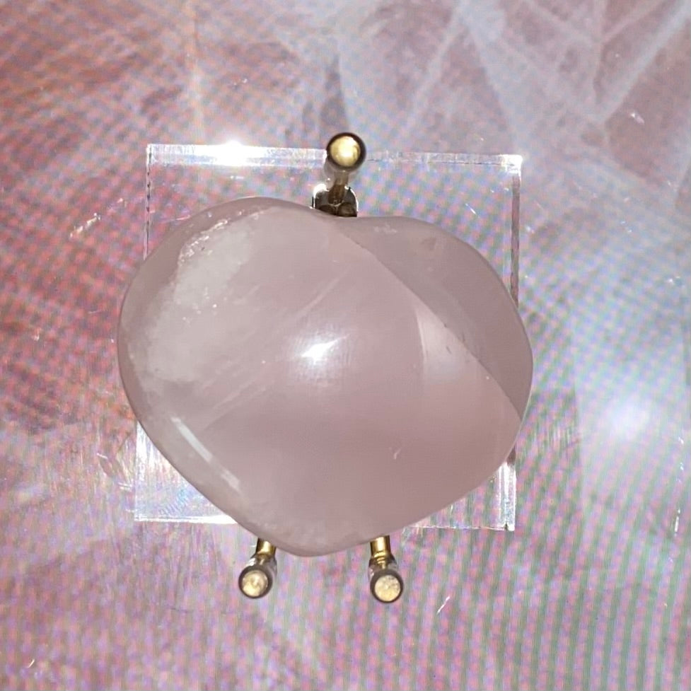 Rose Quartz Heart - Unconditional Love 1- 5cm Crystals