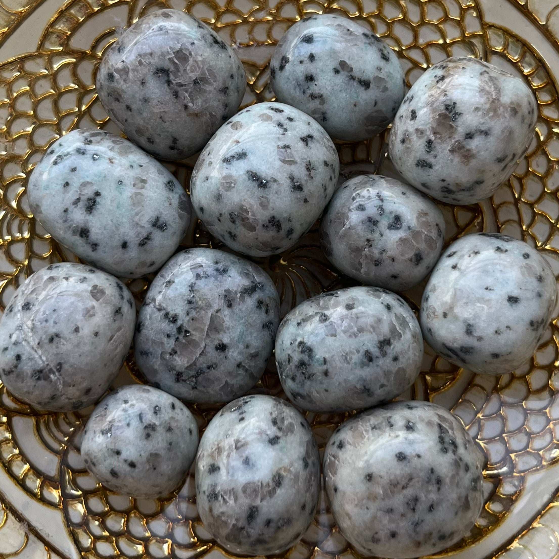 Kiwi Jasper Tumblestones Crystals