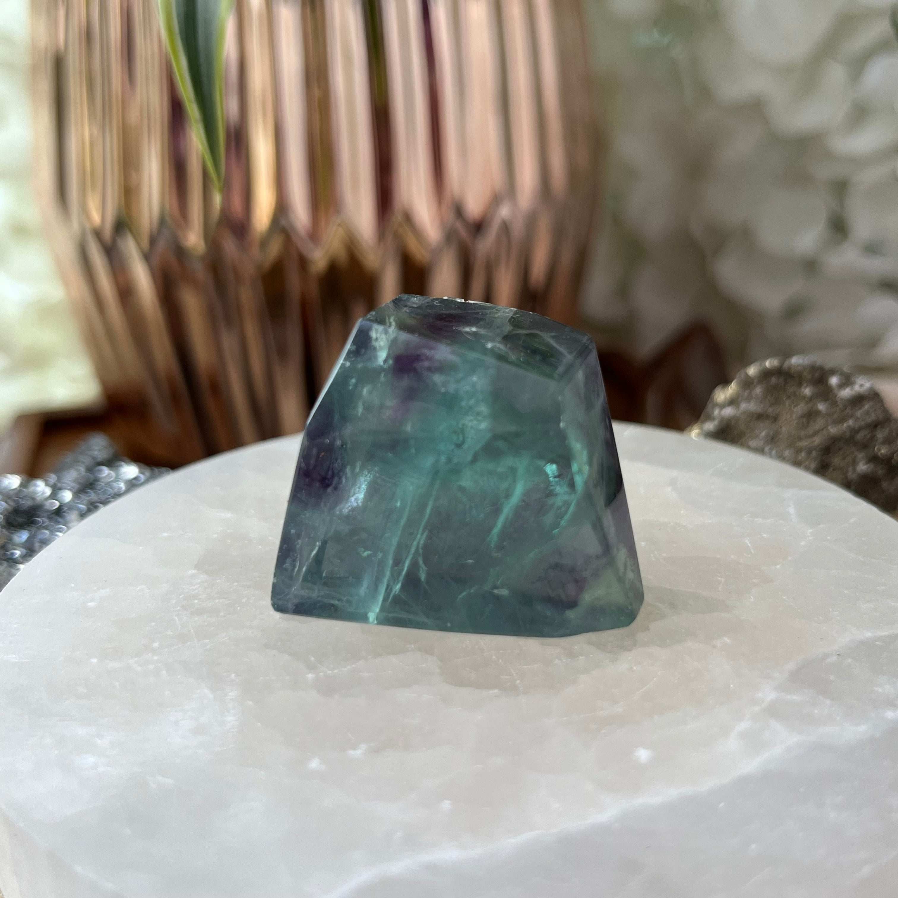 Fluorite Faceted Freeform - Intuition & Protection 5- Small Crystals