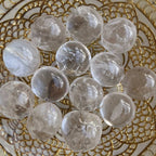 Girasol Quartz Round Tumblestones - Clarity & Focus Medium Crystals
