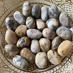 Yellow Crazy Lace Agate Tumblestones - Stone of Laughter & Mental Clarity