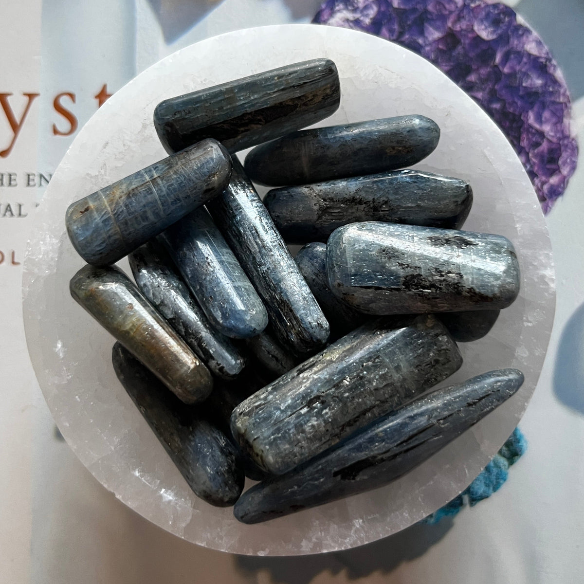 Blue Kyanite Tumblestones - Spiritual Protection