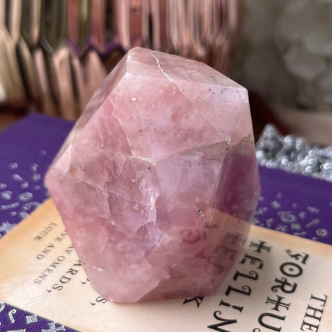 Rose Quartz Faceted Freeform - Universal & Unconditional Love