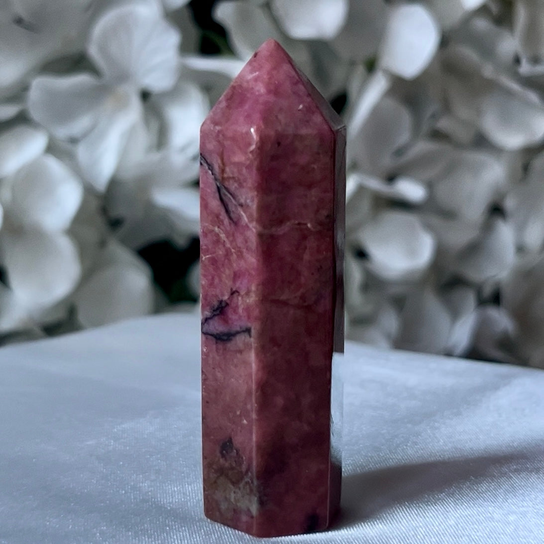 Rhodonite Polished Point - Emotional Healing & Self-Confidence Crystals