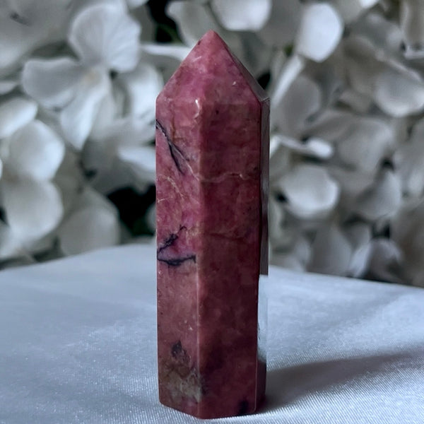 Rhodonite Polished Point - Emotional Healing & Self-Confidence Crystals