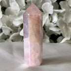 Rose Aura Quartz Polished Point - Universal & Unconditional Love Crystals