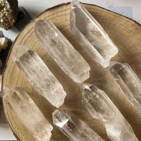 Rock Crystal (Quartz) Rough Points (8cm - 9.5cm)- Intuition & Wisdom