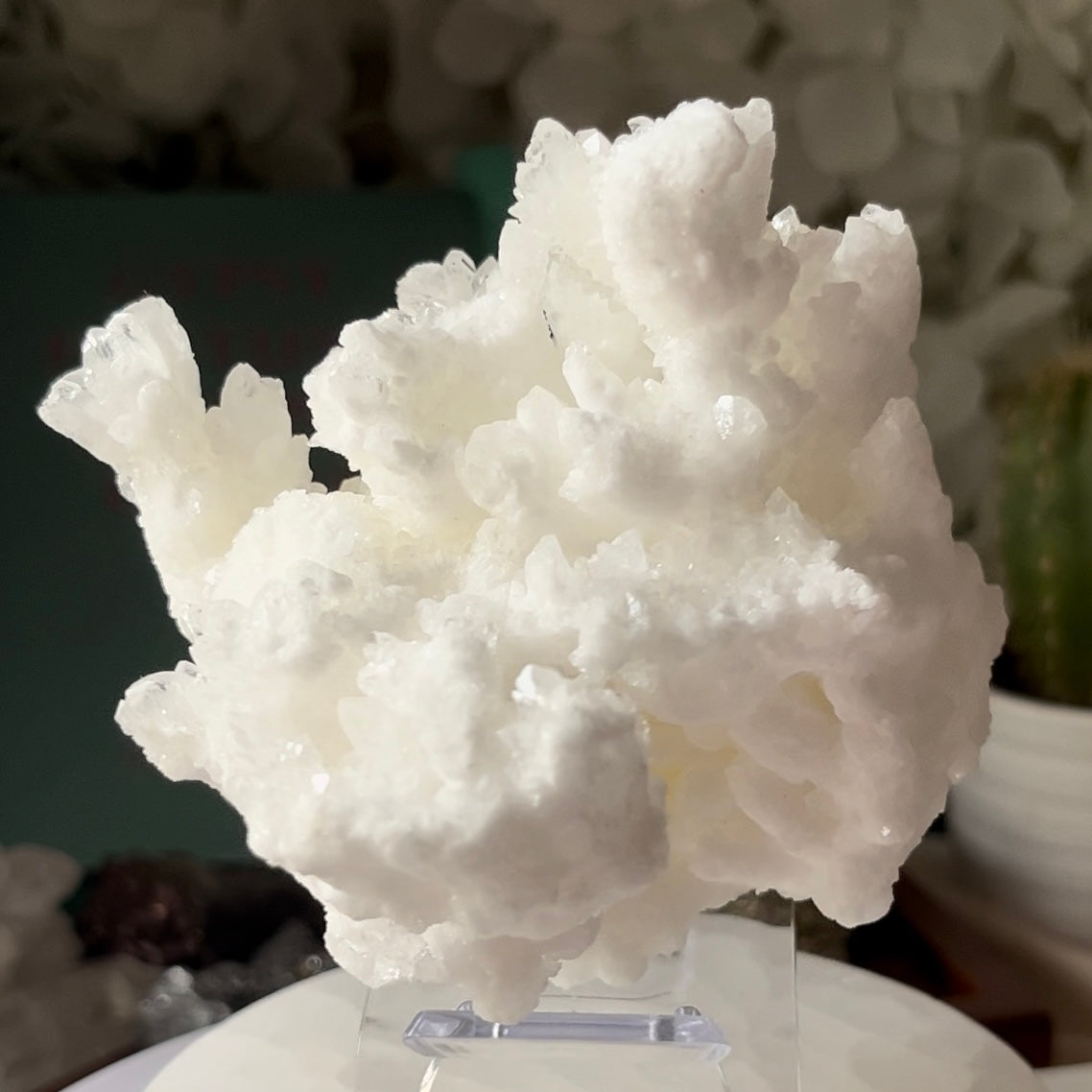 White Aragonite Cluster Crystals