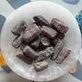 rough ruby crystals 