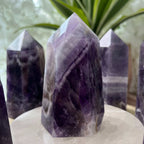 Chevron (Dream/Banded) Amethyst Tower - Spiritual Wisdom & Comfort Crystals