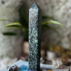 Rubycrosite (Ruby in Zoisite) Tower Point - Energising Harmony Crystals