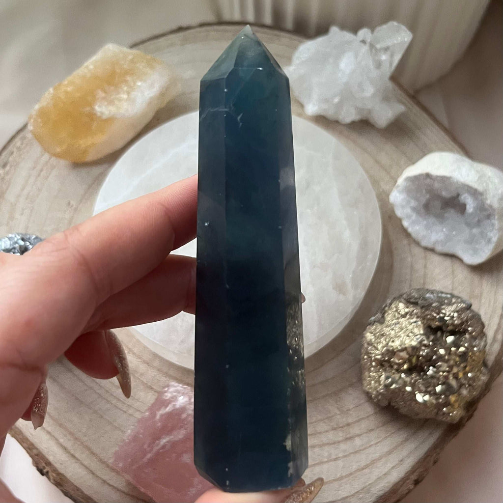 Blue Fluorite Point Crystals