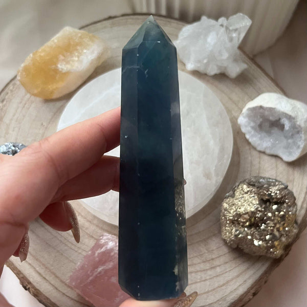 Blue Fluorite Point Crystals