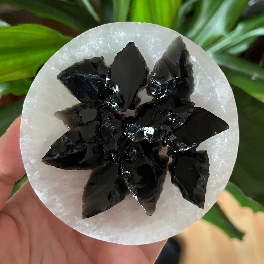 Black Obsidian Arrowhead - Protection & Awareness