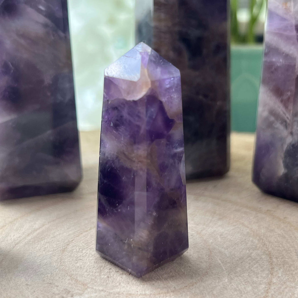 Amethyst Obelisk - Spiritual Wisdom & Comfort Crystals