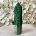 Green Fuchsite Polished Point Crystals