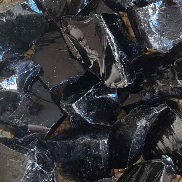 Rough Black Obsidian Chunk - Protection & Awareness Crystals