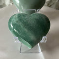 Green Quartz Heart - Vitality & Healing 1- 5cm x 6cm Crystals