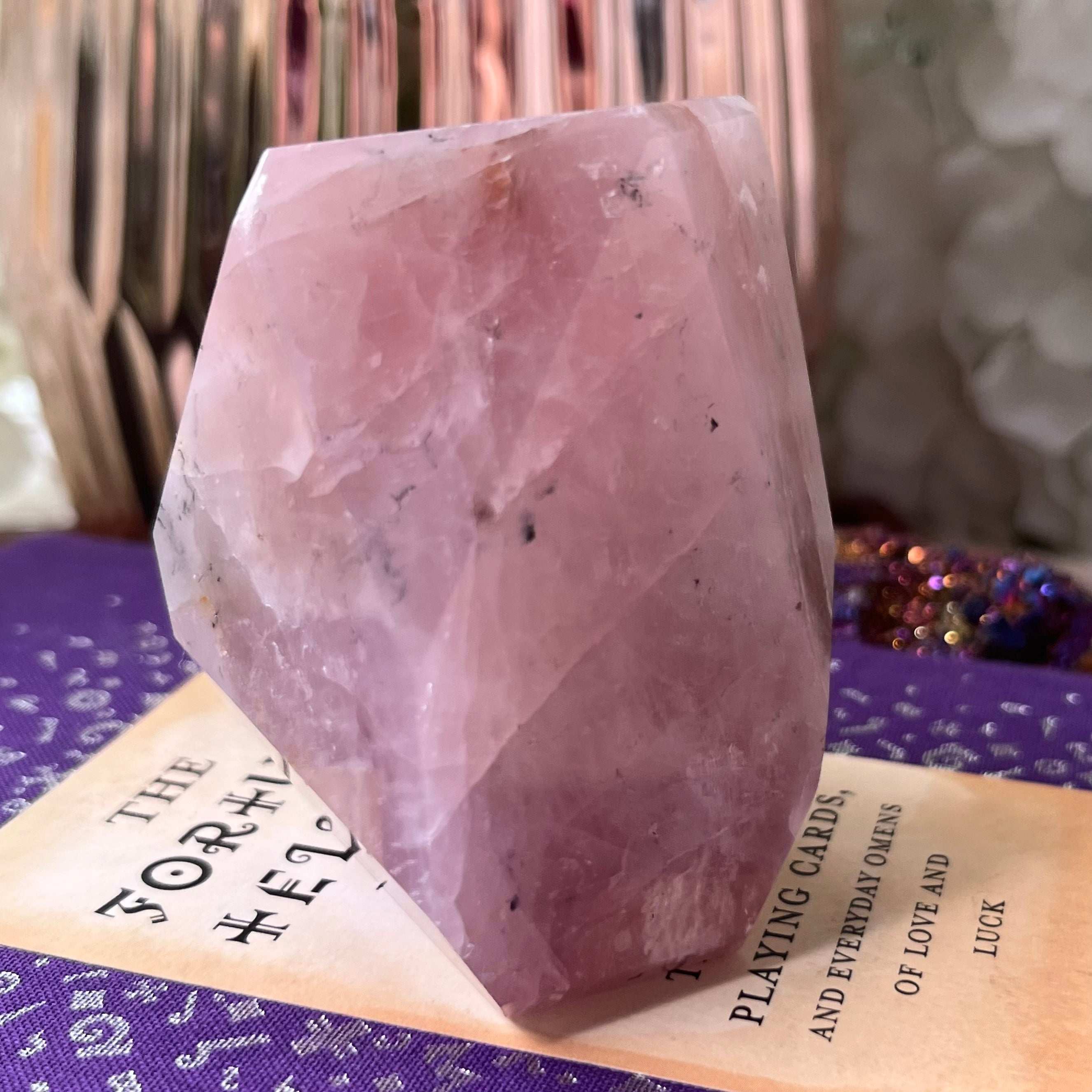 Rose Quartz Faceted Freeform - Universal & Unconditional Love Crystals