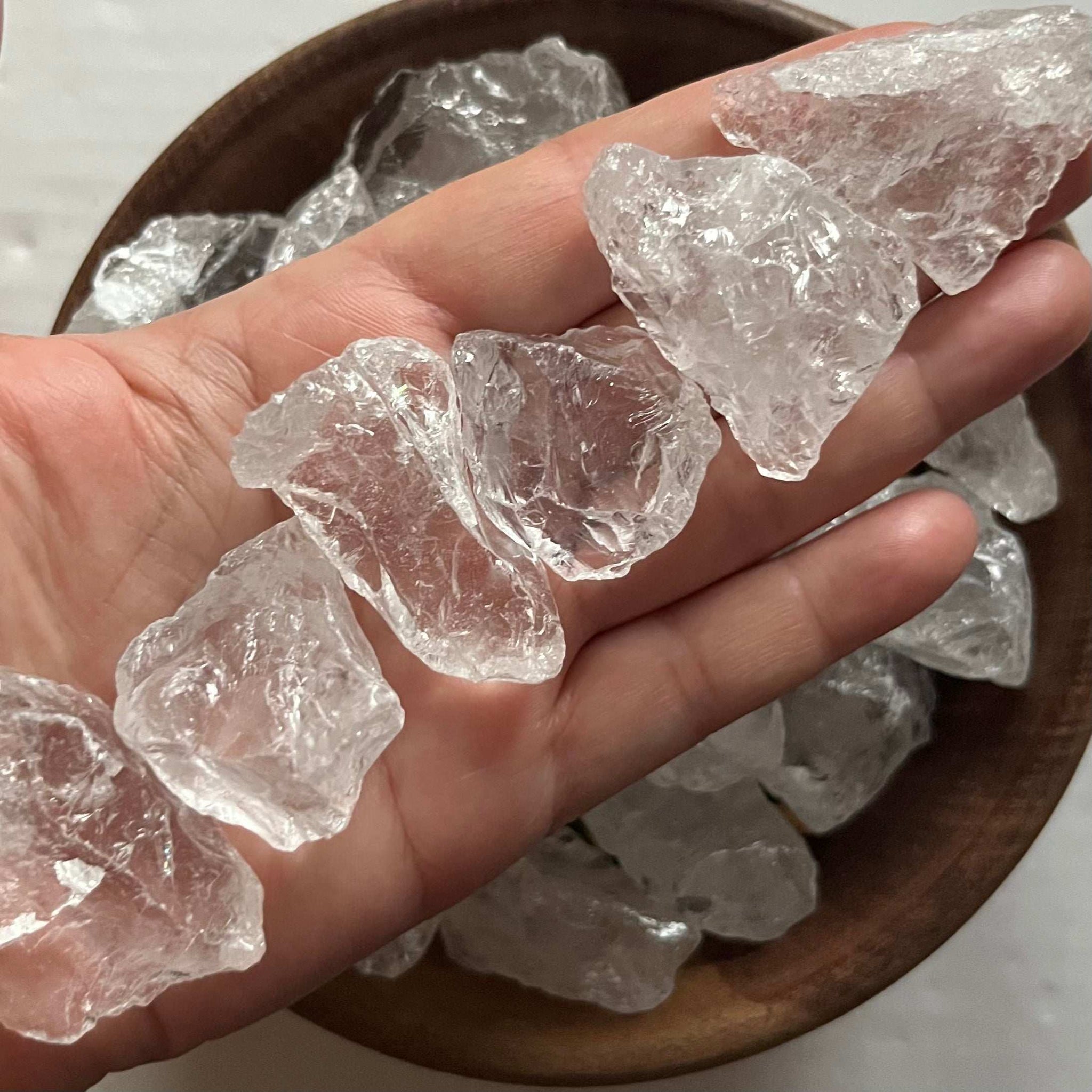 Small Rough Clear Quartz (Rock Crystal) Chunk - Intuition & Wisdom 10g - 20g Crystals