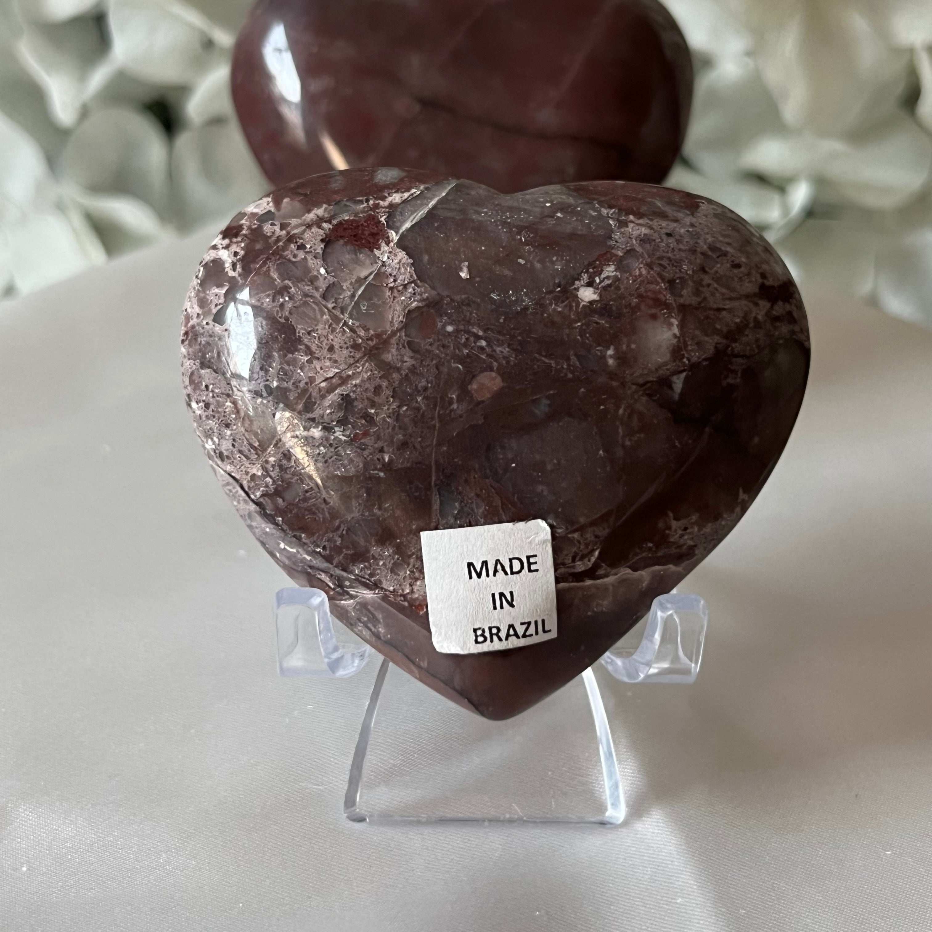 Guava Quartz Heart Crystals