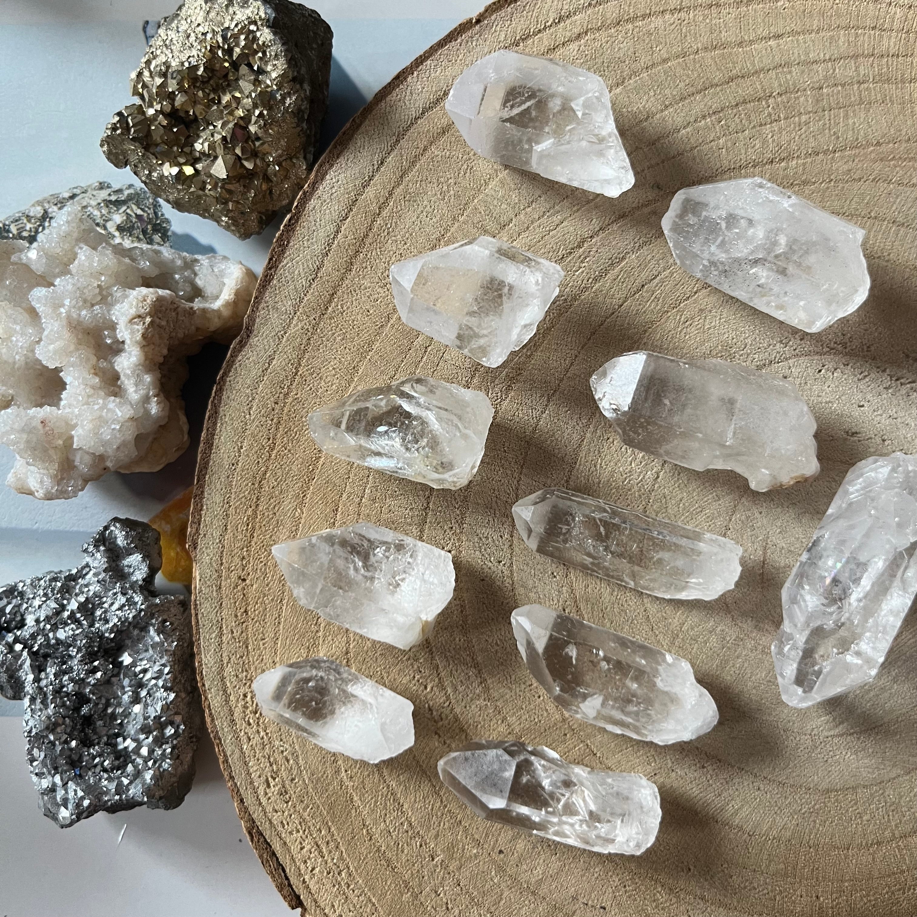 Rock Crystal (Quartz) Rough Points (Mini & Small)- Intuition & Wisdom