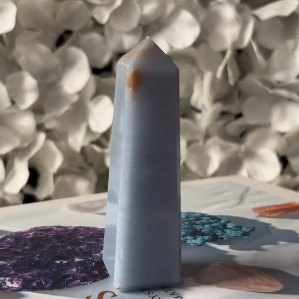 Angelite Obelisk - Angelic Connection & Harmony