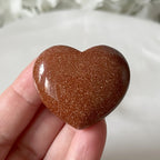 Brown Goldstone Heart Crystals