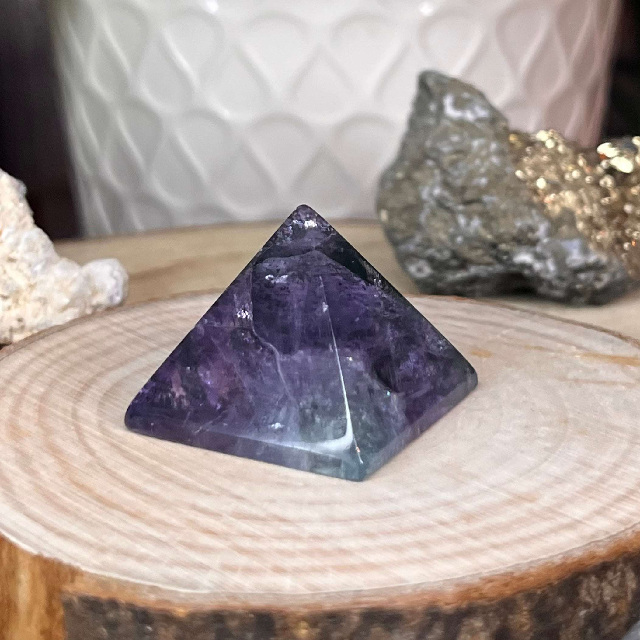 Fluorite Pyramid - Intuition & Protection Crystals